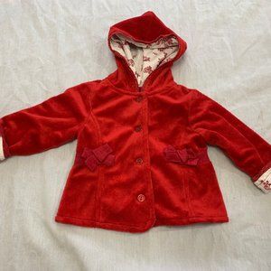 💐💐💐  BABY Q GIRLS FLEECE HOODIE SIZE 3-6 MONTHS 💐💐💐